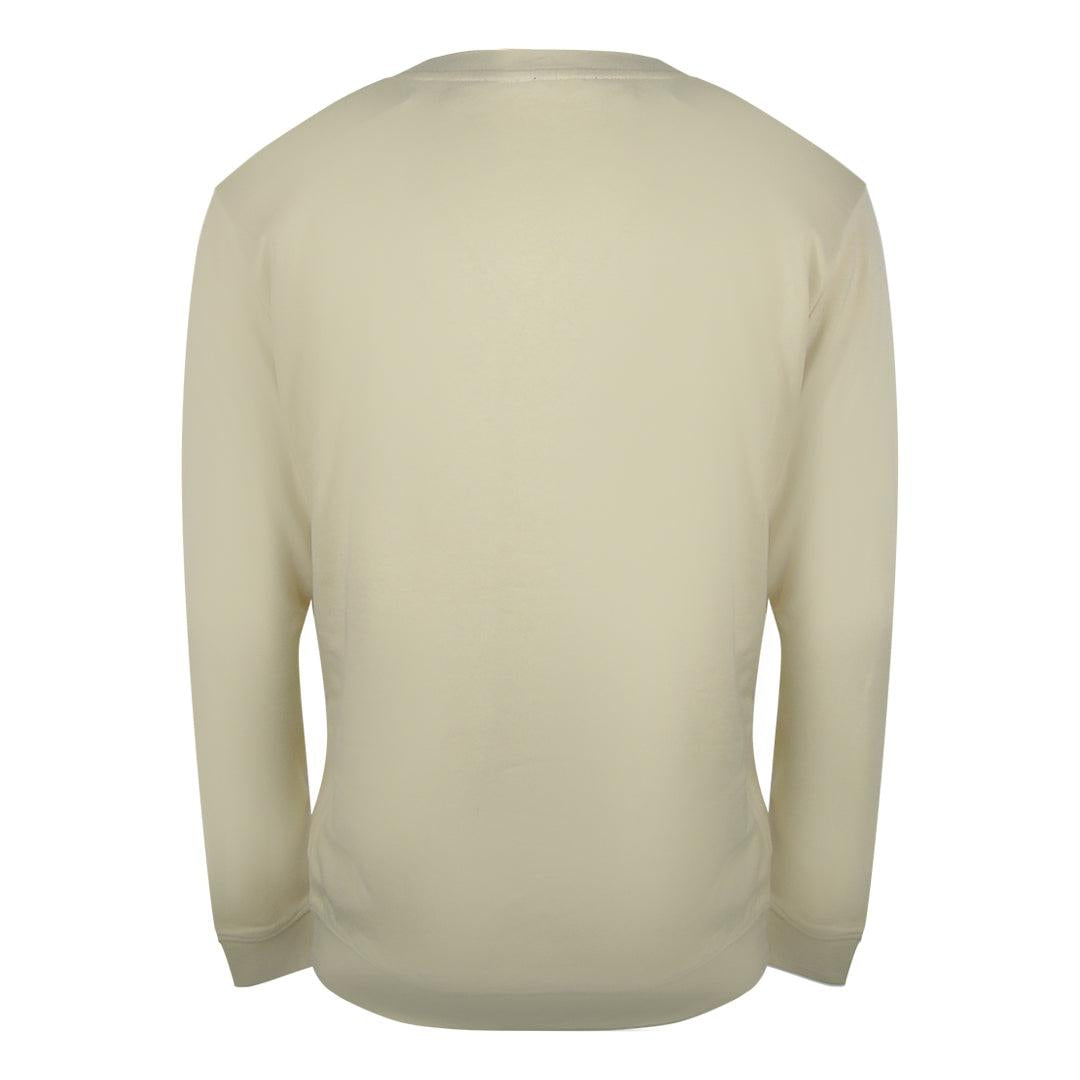 Beige Sand - Back - Cavalli Class Unisex Adult Floral Logo Sweatshirt