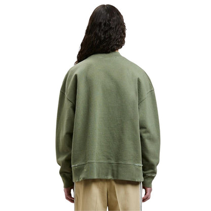 Green - Back - Palm Angels Unisex Adult Flames Sweatshirt