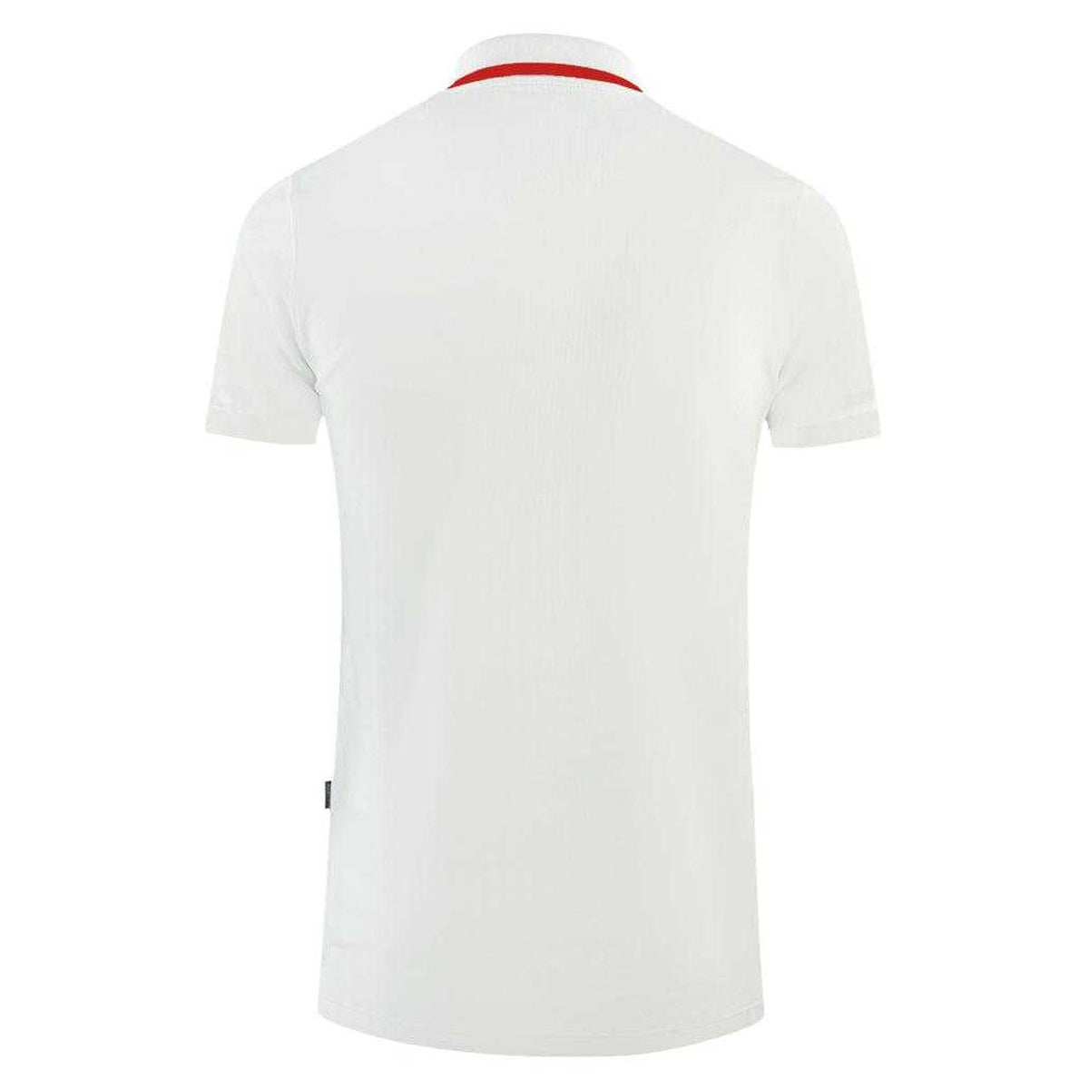 White - Back - Aquascutum Mens London 1851 Polo Shirt