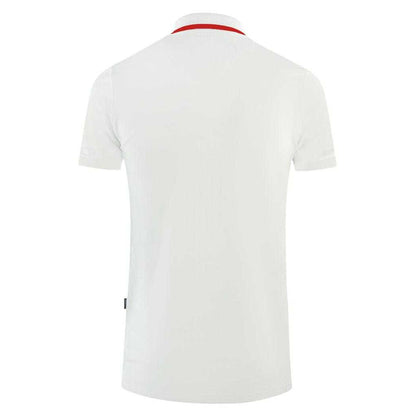 White - Back - Aquascutum Mens London 1851 Polo Shirt