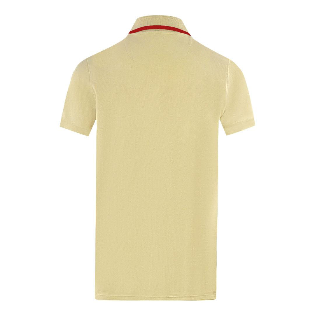 Light Yellow - Back - Aquascutum Mens London 1851 Polo Shirt