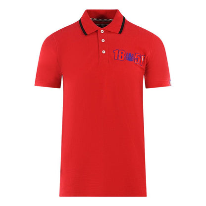 Red - Front - Aquascutum Mens London 1851 Polo Shirt