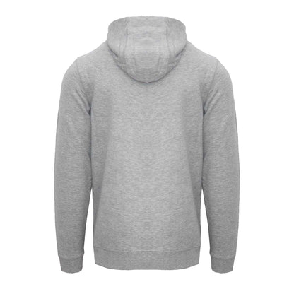 Grey - Back - Aquascutum Mens Aldis Emblem Logo Hoodie