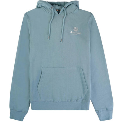 Light Blue - Front - Aquascutum Mens Active Small Logo Hoodie