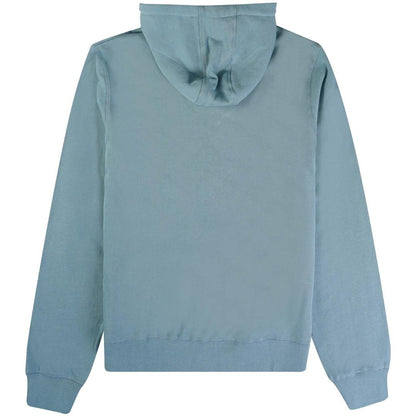 Light Blue - Back - Aquascutum Mens Active Small Logo Hoodie