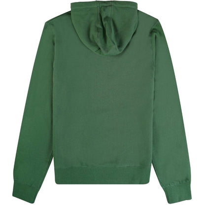 Bottle Green - Back - Aquascutum Mens Active Small Logo Hoodie