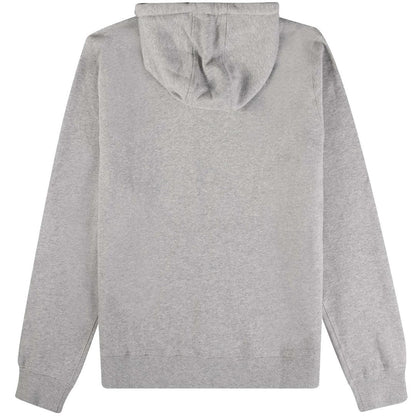 Grey - Back - Aquascutum Mens Active Small Logo Hoodie