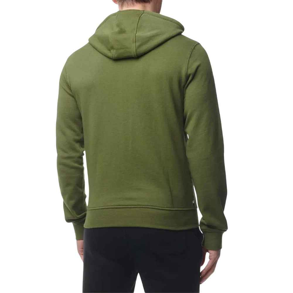 Green - Back - Aquascutum Mens Active Small Logo Hoodie