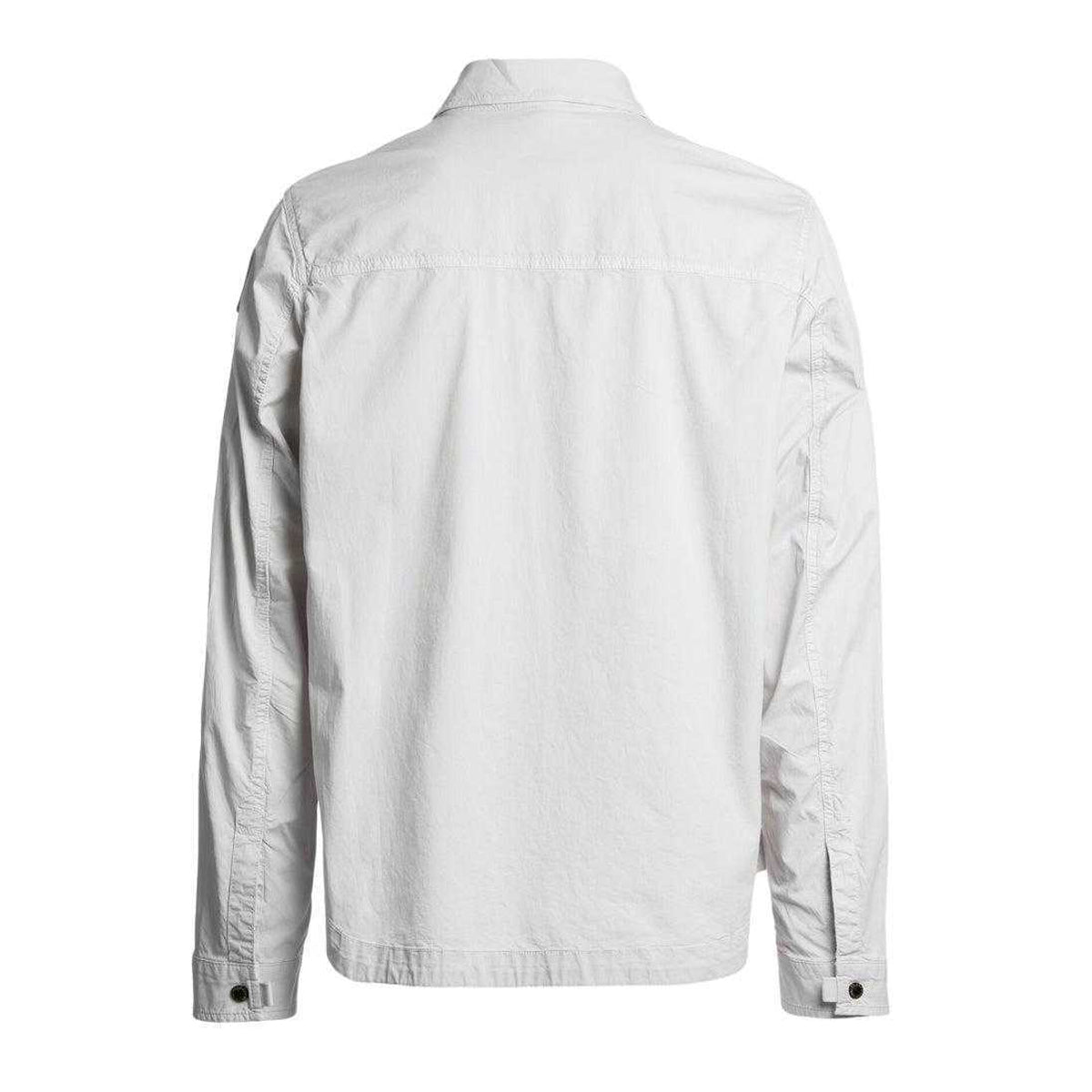White - Back - Parajumpers Mens Tel Ghiacco Overshirt