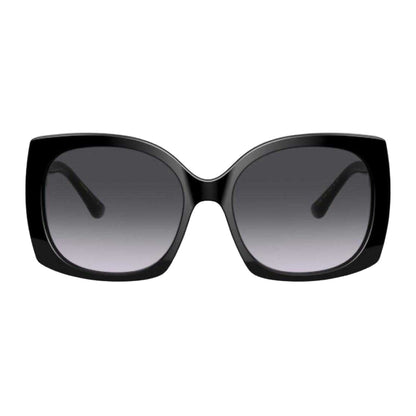 Black-Grey - Front - Dolce Gabbana Womens-Ladies Logo Sunglasses