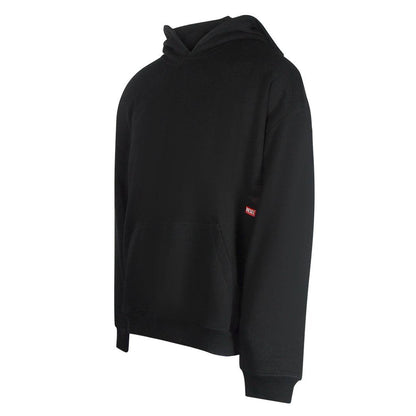 Black - Side - Diesel Mens Graphic Back Print Hoodie