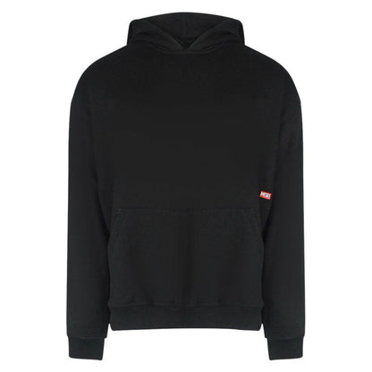 Black - Front - Diesel Mens Graphic Back Print Hoodie