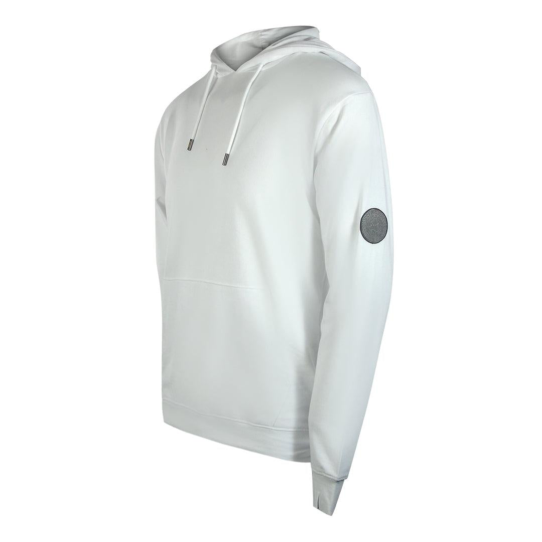 White - Side - Cavalli Class Mens Plain Hoodie