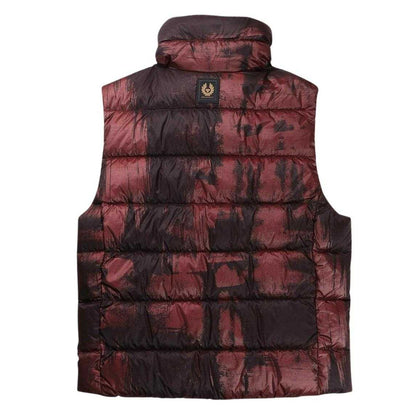 Lava Red - Back - Belstaff Womens-Ladies Laurel Abstract Gilet