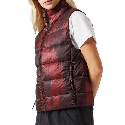 Lava Red - Lifestyle - Belstaff Womens-Ladies Laurel Abstract Gilet