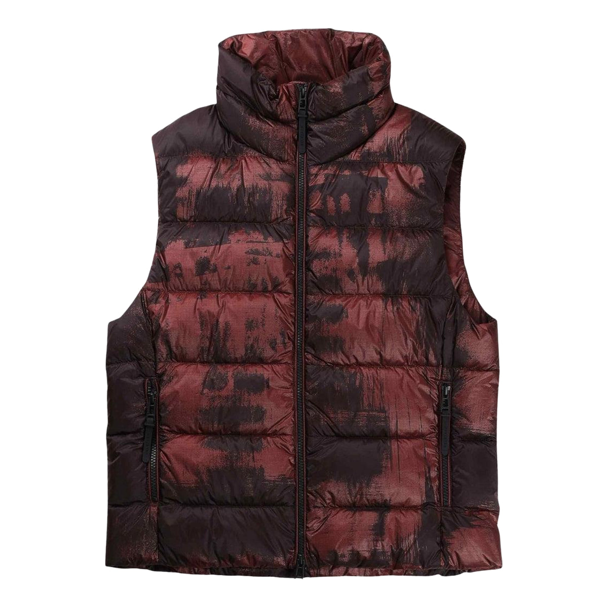 Lava Red - Front - Belstaff Womens-Ladies Laurel Abstract Gilet