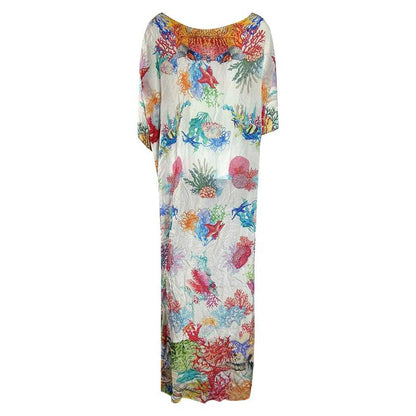 Multicoloured - Back - Inoa Womens-Ladies Bonaire Reef Dress