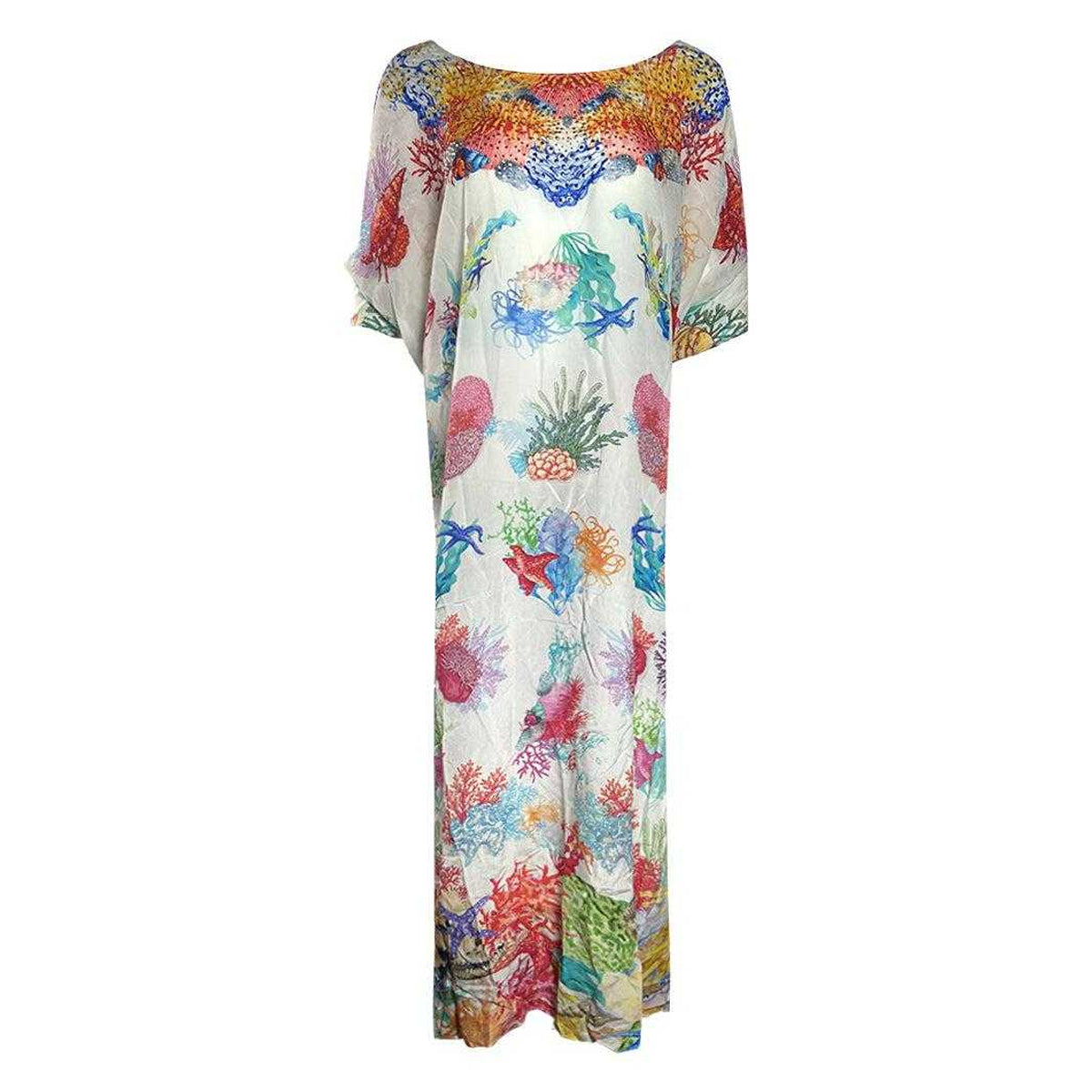 Multicoloured - Front - Inoa Womens-Ladies Bonaire Reef Dress