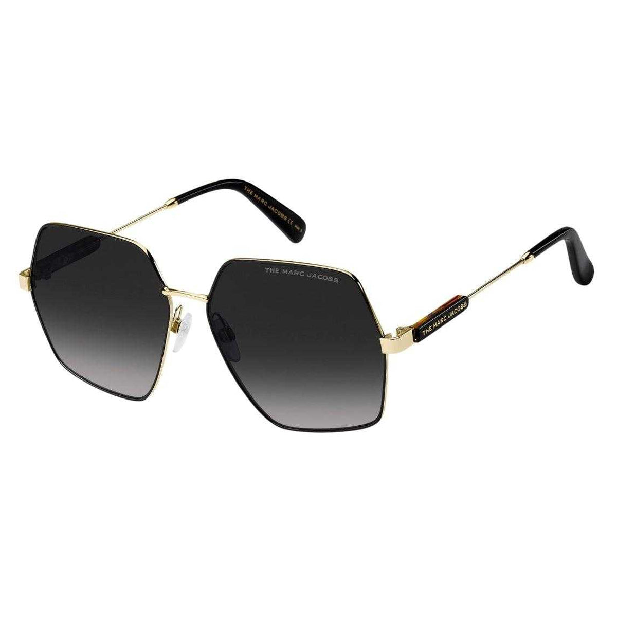 Gold-Black - Front - Marc Jacobs Womens-Ladies Geometric Sunglasses