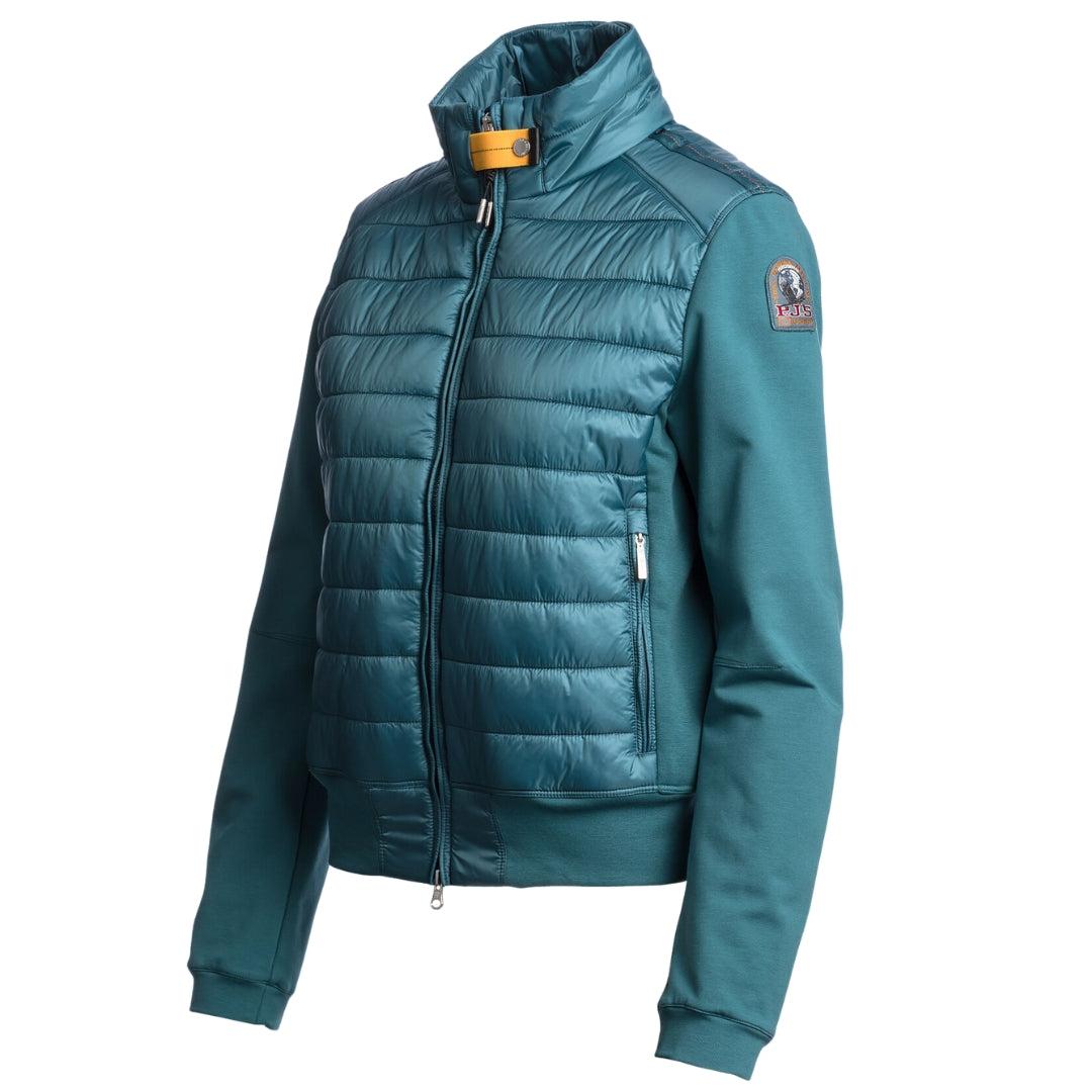 Petrol Blue - Side - Parajumpers Womens-Ladies Rosy Tisane Padded Jacket