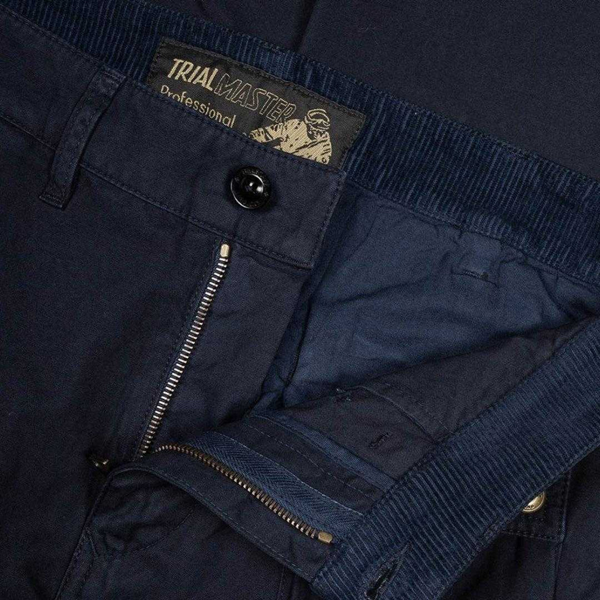 Navy Blue - Side - Belstaff Womens-Ladies Trialmaster Cargo Trousers