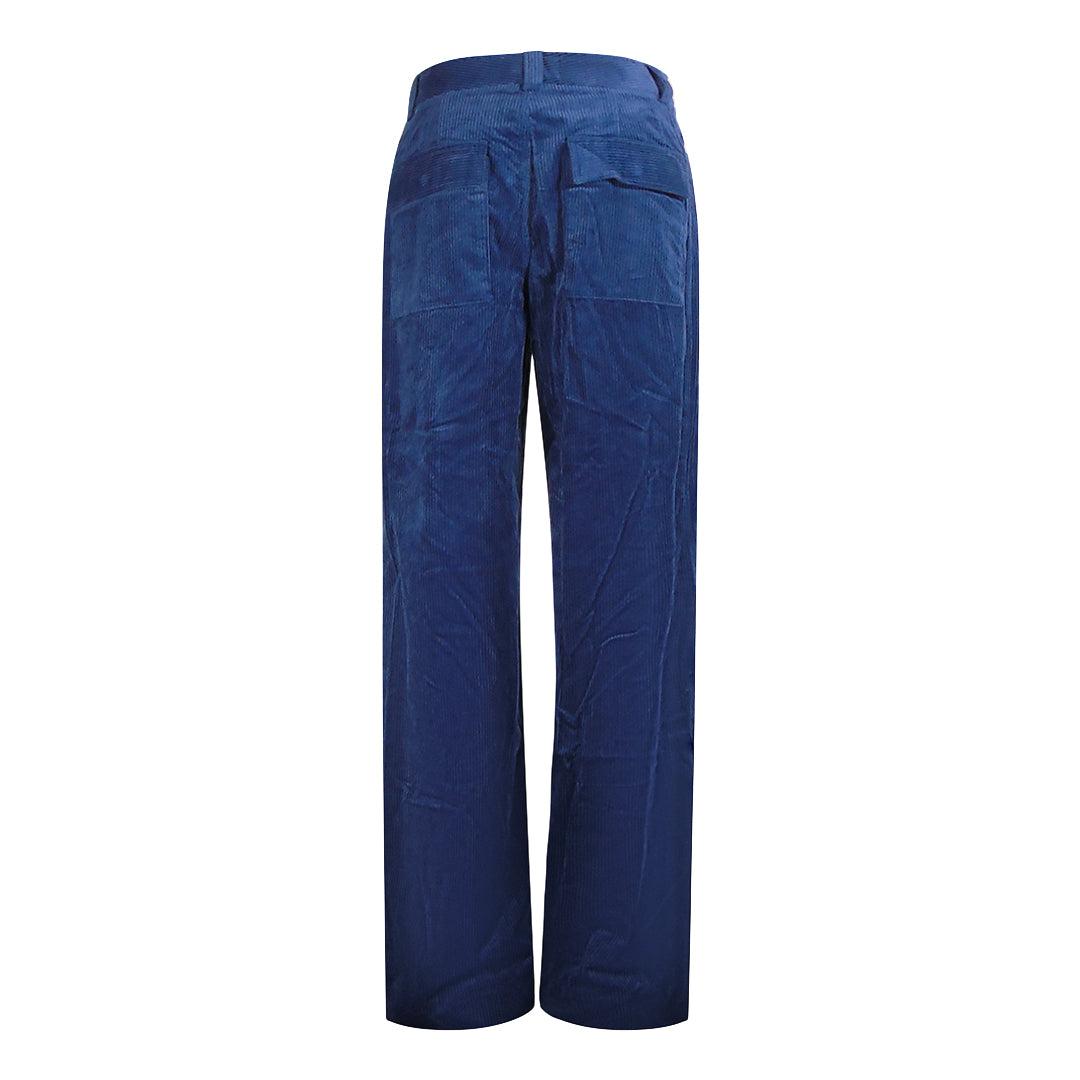 Dark Navy - Back - Parajumpers Mens Lorenza Eclipse Corduroy Trousers