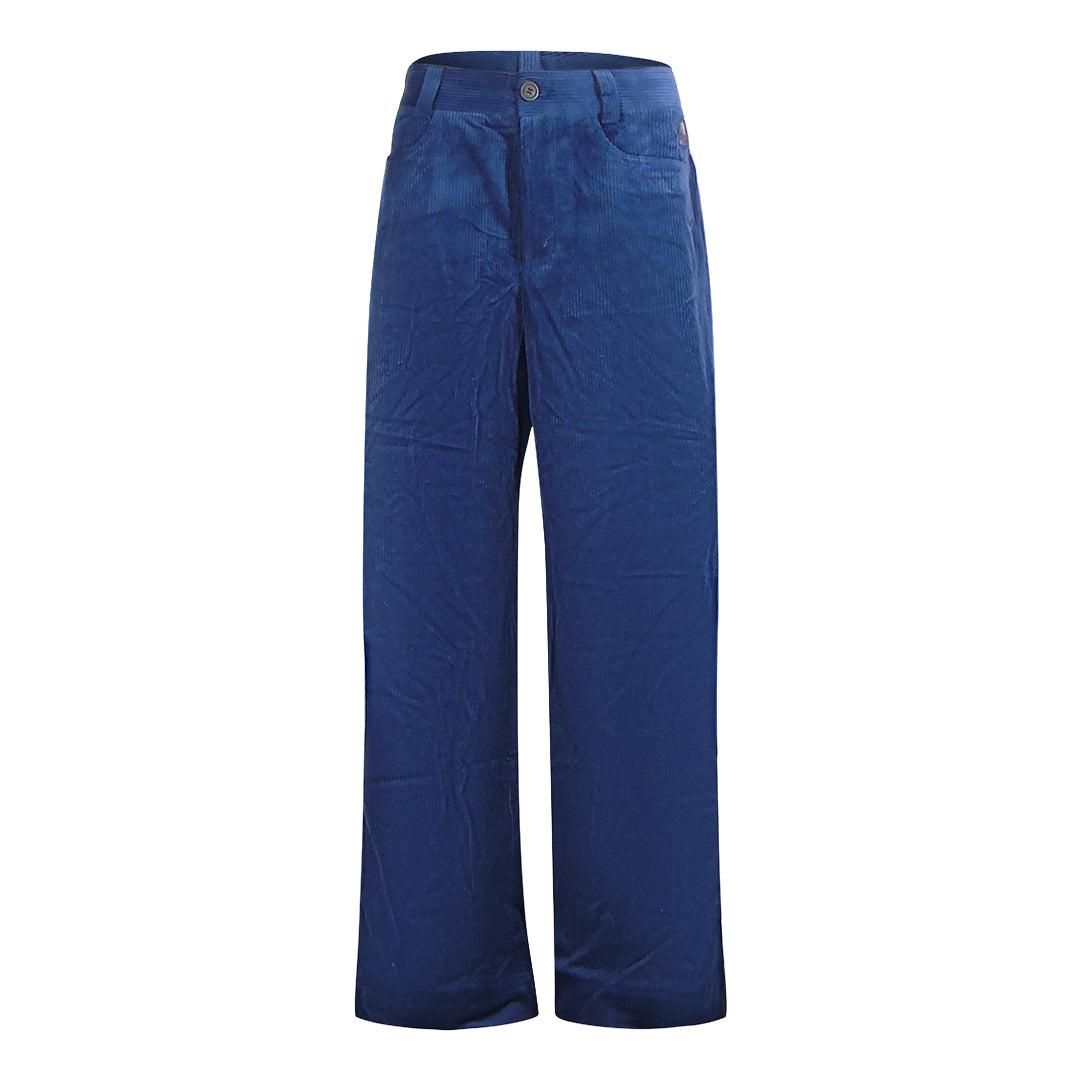 Dark Navy - Front - Parajumpers Mens Lorenza Eclipse Corduroy Trousers