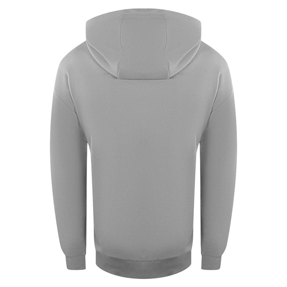 Grey - Back - Ice Iceberg Mens Block Logo Hoodie
