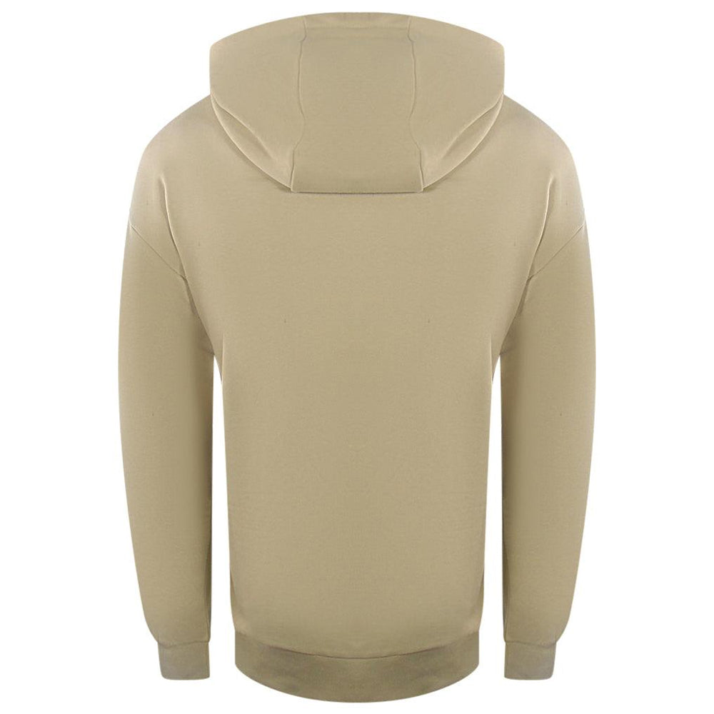 Beige - Back - Ice Iceberg Mens Block Logo Hoodie