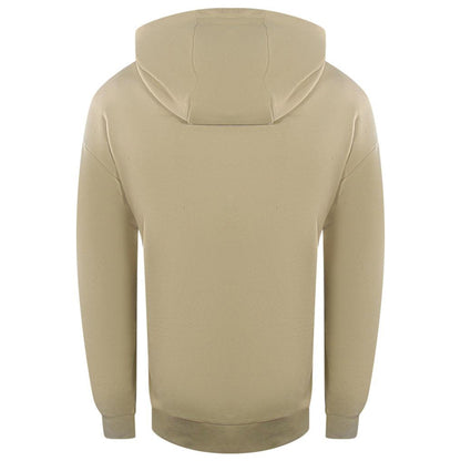 Beige - Back - Ice Iceberg Mens Block Logo Hoodie