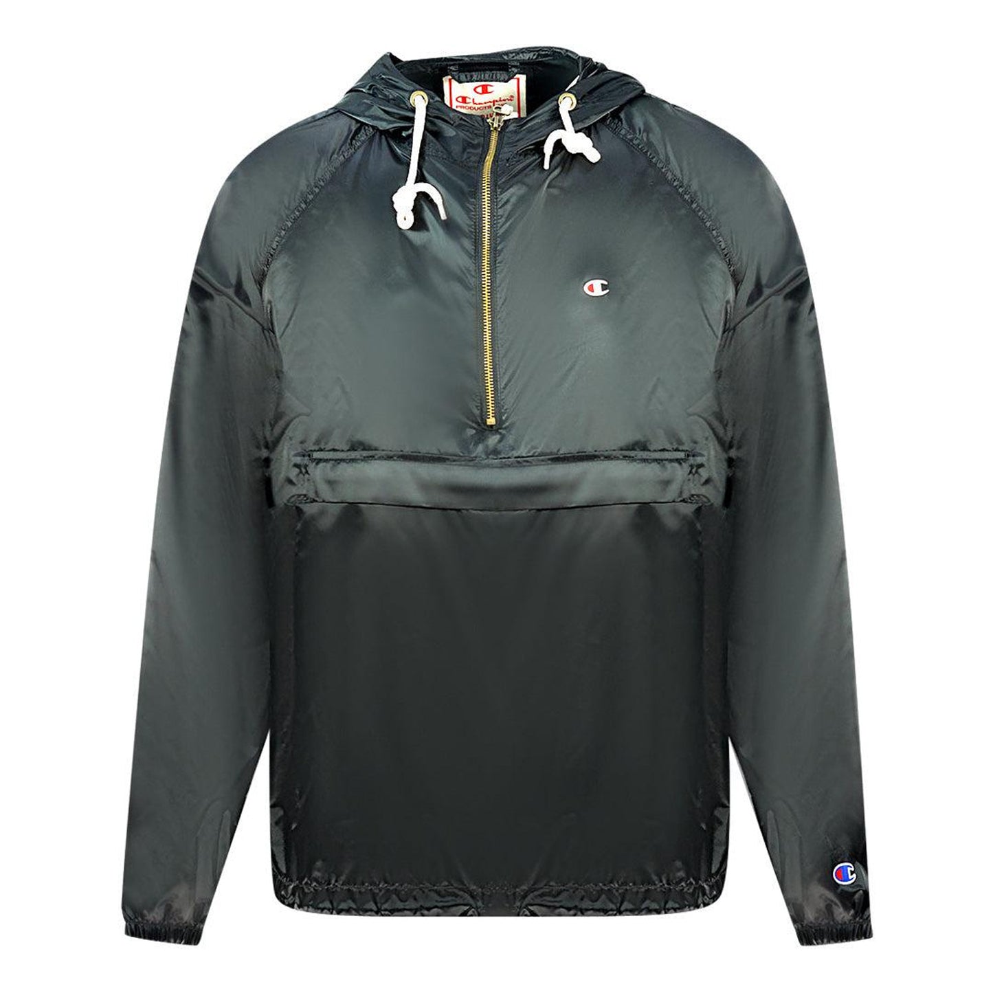 Green-Black - Front - Champion Mens Hooded Soft Shell Jacket