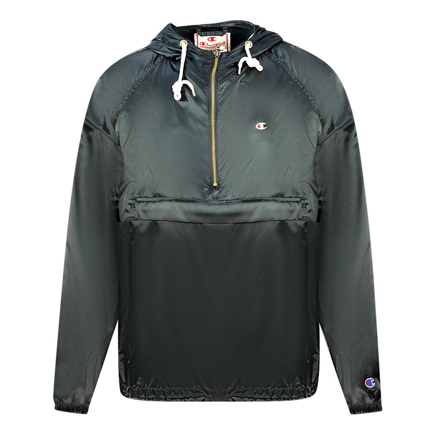 Green-Black - Front - Champion Mens Hooded Soft Shell Jacket