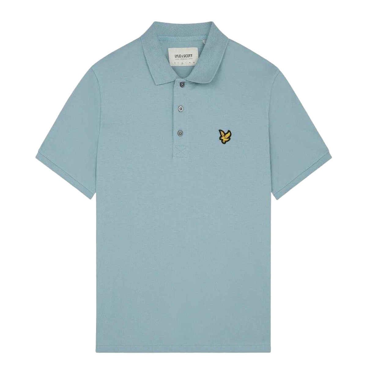 Blue - Front - Lyle & Scott Mens Chest Logo Branded Polo Shirt