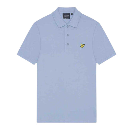 Crafted Blue - Front - Lyle & Scott Mens Chest Logo Branded Polo Shirt