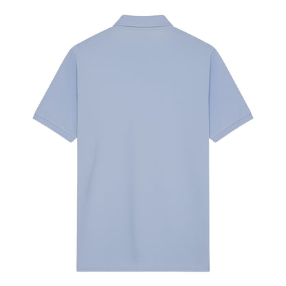Crafted Blue - Back - Lyle & Scott Mens Chest Logo Branded Polo Shirt