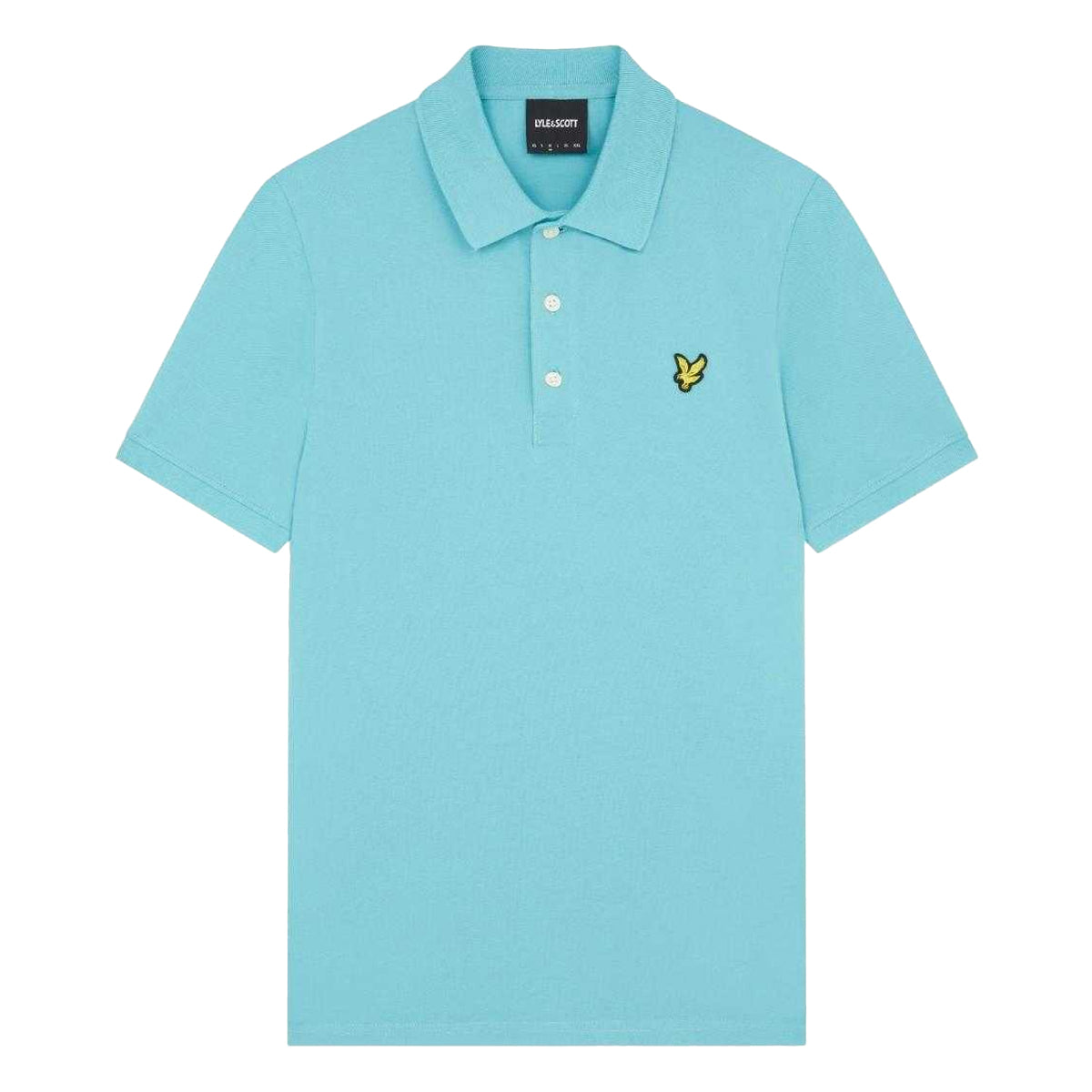 Alpine Sky - Front - Lyle & Scott Mens Chest Logo Branded Polo Shirt
