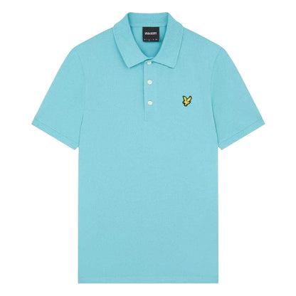 Alpine Sky - Front - Lyle & Scott Mens Chest Logo Branded Polo Shirt