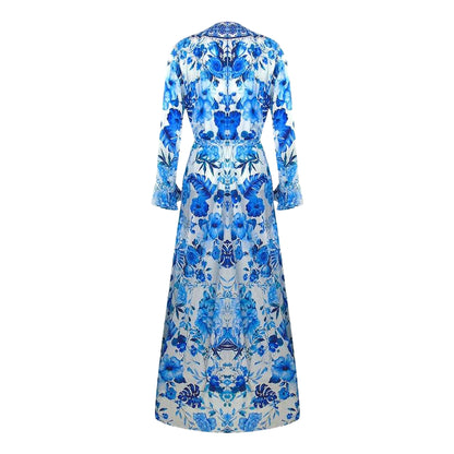 Blue - Back - Inoa Womens-Ladies Orchid Dress