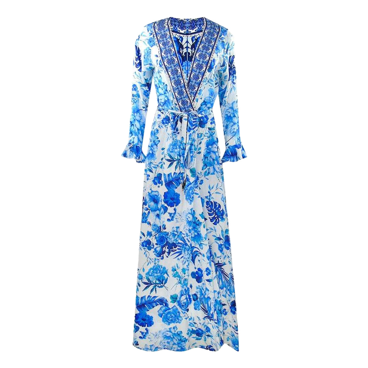 Blue - Front - Inoa Womens-Ladies Orchid Dress