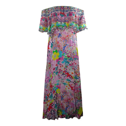 Multicoloured - Back - Inoa Womens-Ladies Keukenhoff Floral Dress