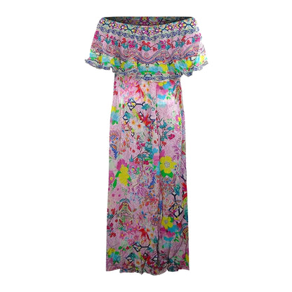 Multicoloured - Front - Inoa Womens-Ladies Keukenhoff Floral Dress