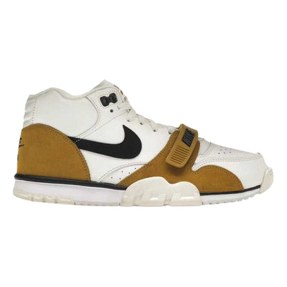 White-Bronze-Black - Lifestyle - Nike Mens Air 1 Leather Trainers