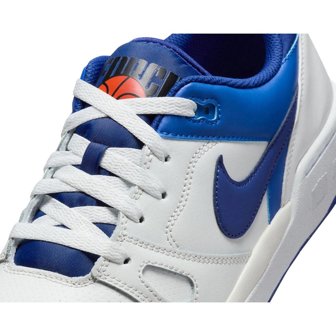 Royal Blue-White - Back - Nike Mens Full Force Leather Low Trainers
