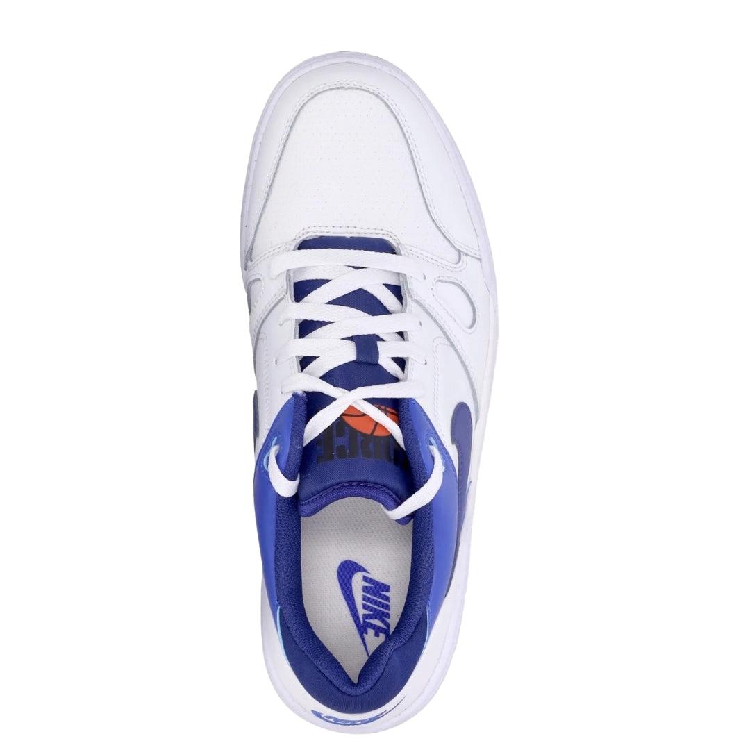 Royal Blue-White - Side - Nike Mens Full Force Leather Low Trainers