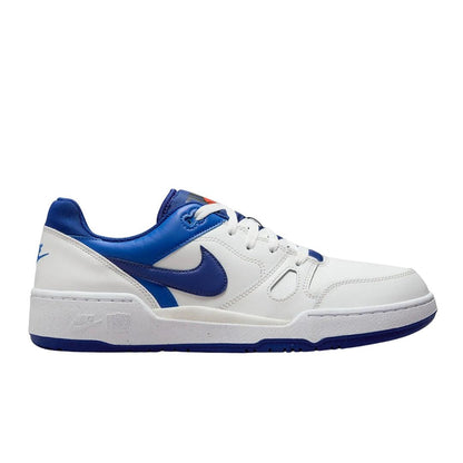 Royal Blue-White - Pack Shot - Nike Mens Full Force Leather Low Trainers