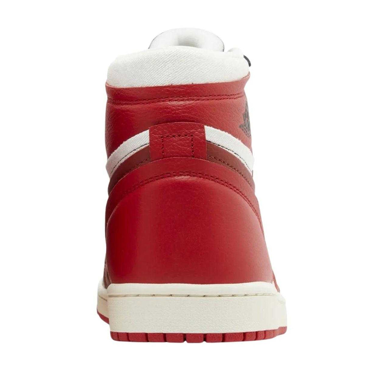 Blue-Black-White - Back - Nike Womens-Ladies Air Jordan 1 Leather Trainers
