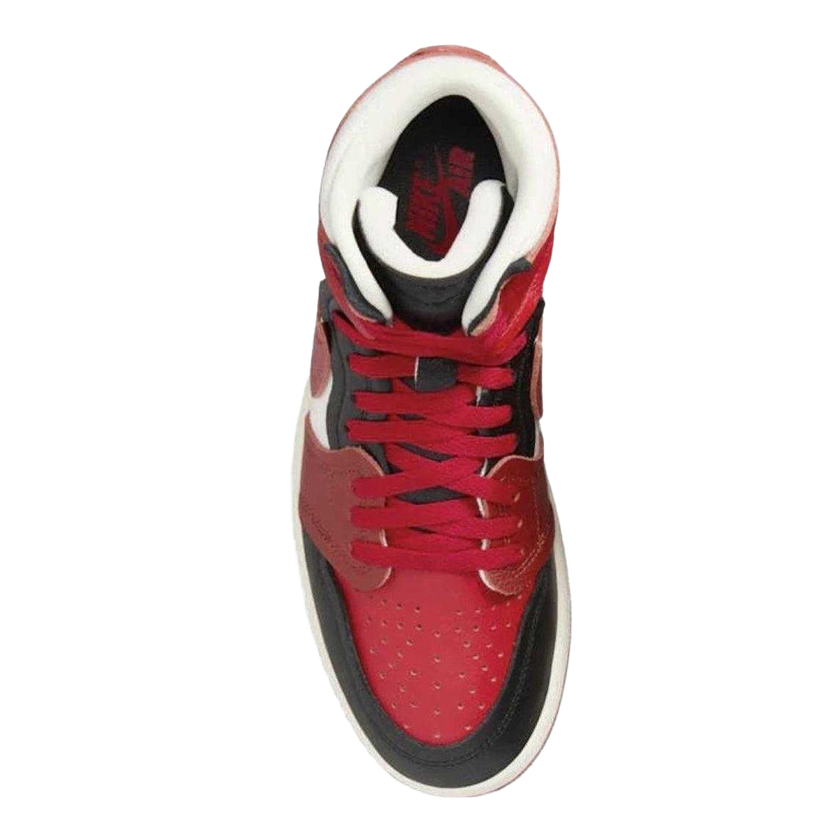 Blue-Black-White - Lifestyle - Nike Womens-Ladies Air Jordan 1 Leather Trainers