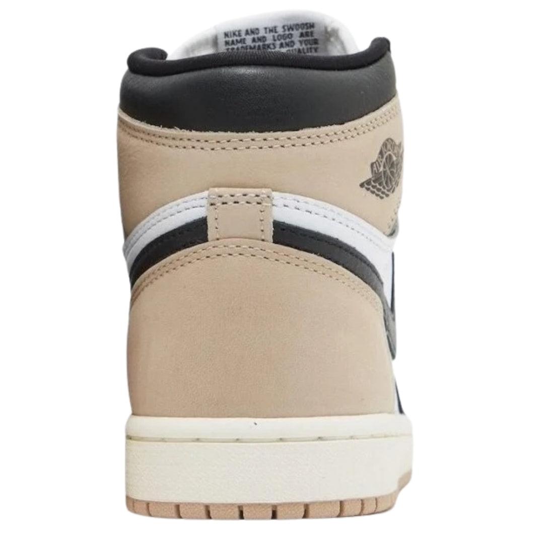 Brown - Back - Nike Womens-Ladies Air Jordan 1 Retro Leather High Cut Trainers