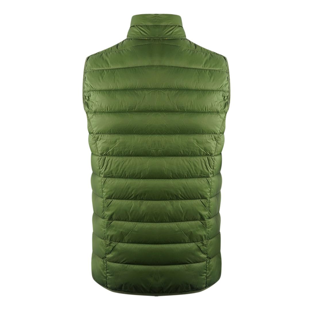 Army Green - Back - Aquascutum Mens London Logo Gilet