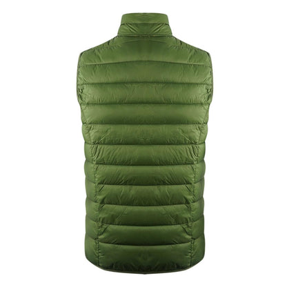Army Green - Back - Aquascutum Mens London Logo Gilet